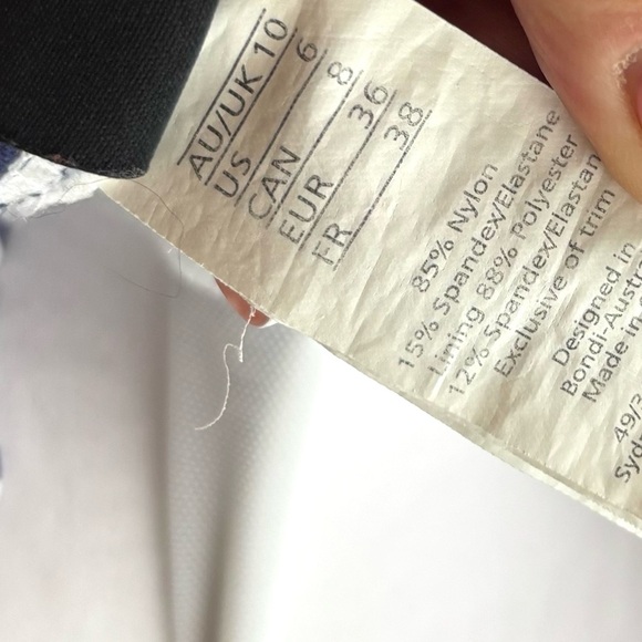 Nip Tuck Navy/White Pinup 50’s Sorrento Striped Joanne One Piece Swimsuit (6) - Picture 14 of 16